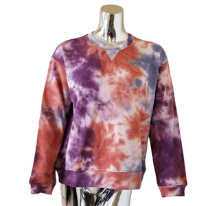 Jak & Rae Sweatshirt Womens Small Leyton Pullover Tie Dye New